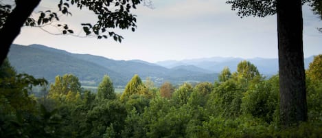 View from front porch overlooking Wolfork Valley and Dillard.