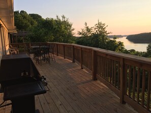 Steaks on the grill as the sun starts to set. There is no better way to unwind.