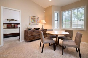 Dining area by the window