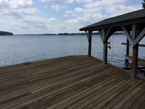 The southwest view from the dock-- all yours as far as you can see.