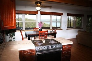 House - View of the Lake from the Kitchen