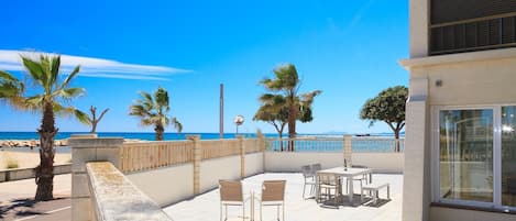 Terrace on the beachfront