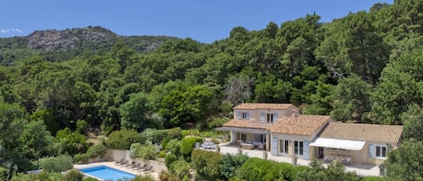 The villa is in a secluded position yet only 7 mins walk to the village
