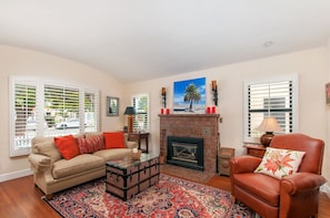 First living room w/ fireplace