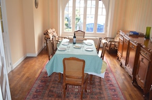 The dining room