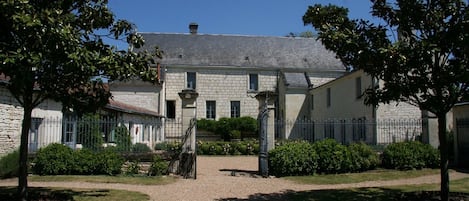 The main courtyard of chateau de Bournand