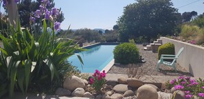 vue de la terrasse de la cuisine