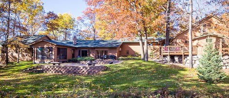 Located on 1.5 acres this private retreat is sure to impress. Privacy is key