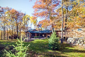 The huge yard is great for lawn games, bag toss, playing catch, or just relaxing