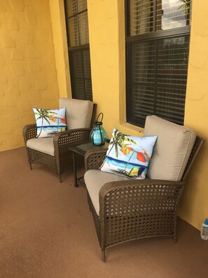 Front Porch is perfect place to enjoy  your morning coffee