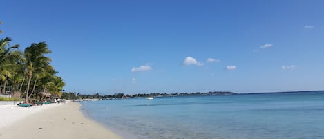 Trou aux biches beach 200m from the Impala Mauritius Holiday flats