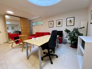 Office area of the Art Gallery Suite