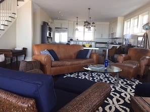 Open Living Room Floor Plan Looking into Dinning Area  & Gourmet Kitchen