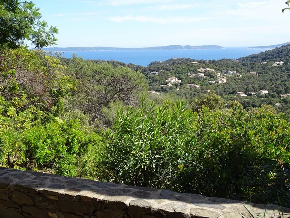 vue sur mer de la terrasse sud
