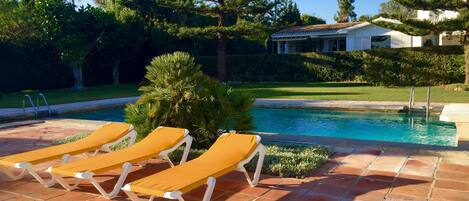 Pool and lounging area