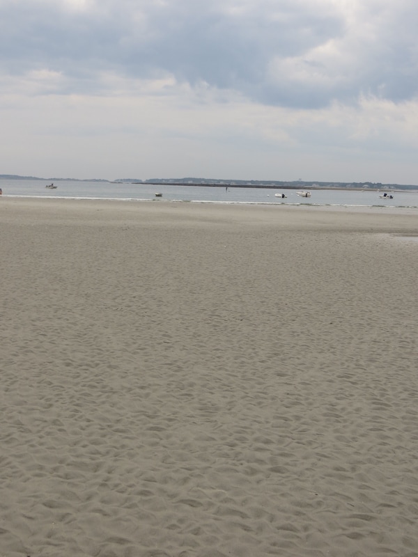 Not the view from our house....But on Goose Rocks beach just a five minute walk
