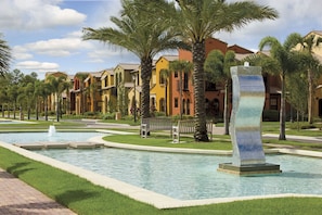 Fountains at resort
