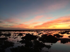 Sunset looking towards Wilson's Prom from the front of the Retreat