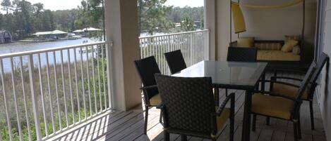 Balcony with day bed.
Typical 2 BR unit