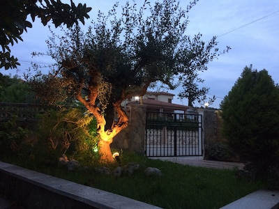 Einfamilienhaus am Strand, mit Garten, Whirlpool und Grill.