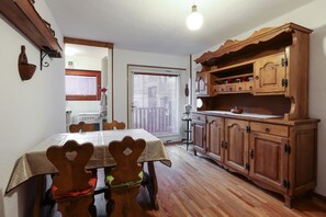 Dining room with separate kitchenette