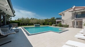 Pool space + Villa