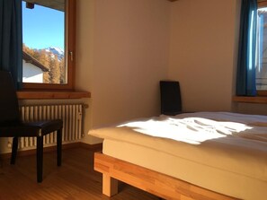 bedroom two single / one double bed