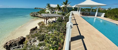 Huge pool right on the ocean