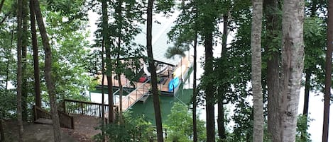 View of Dock from Back Porch