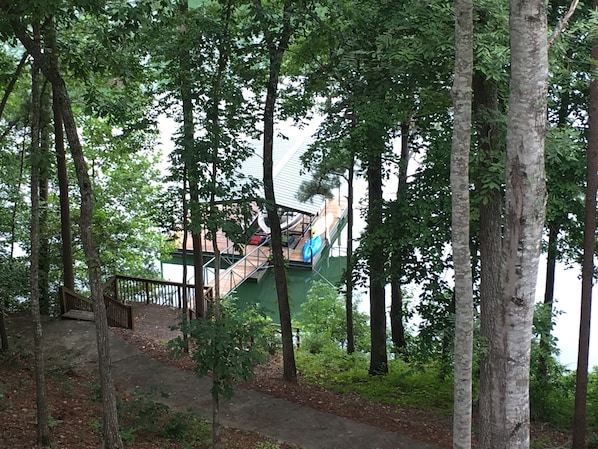 View of Dock from Back Porch