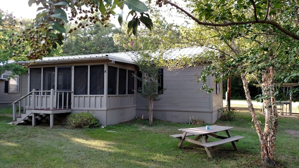 This cabin is 1 half of a duplex.