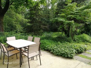 Outdoor patio seating 