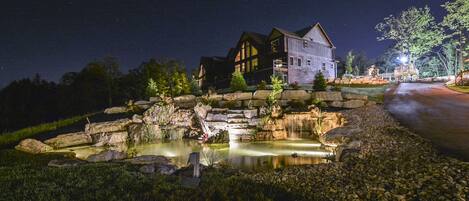 Night view of the Villa