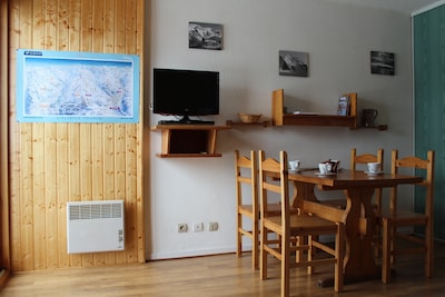 Quiet apartment, at the foot of the piste, Valmeinier 1800 center, view 