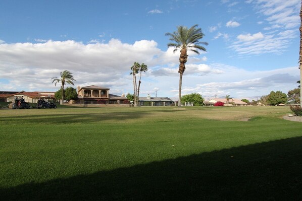 View from back patio 12th Tee Golf course