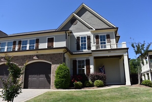 Front of the house & garage, located in the Country Club of Oxford