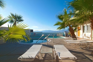 Pool deck, mountain view