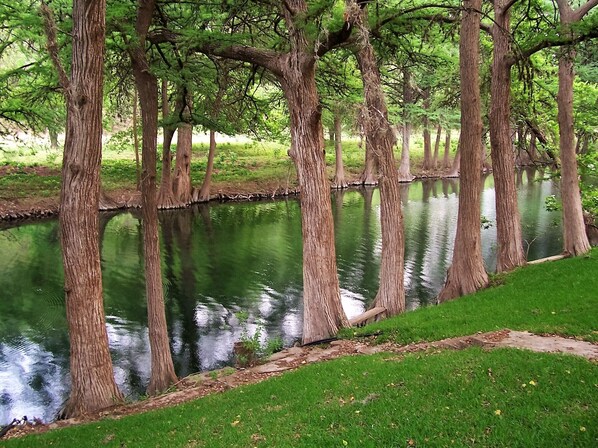 This river is barely outside the back yard gate for swimming or C/R fishing.