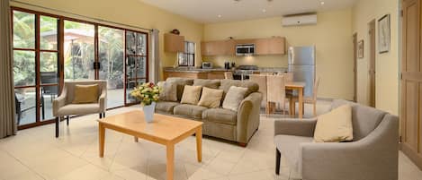 over view or the open plan living area 