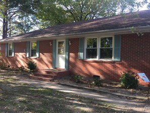 front of the house