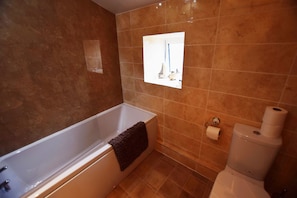 Top quality bathroom fitted at the Lodge.