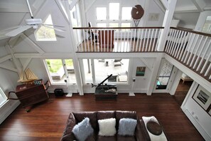 View of the living room from the second floor