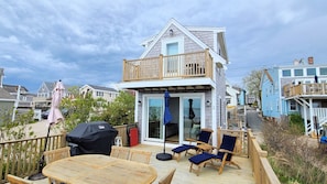 You may not want to leave the deck with teak furniture and gas grill