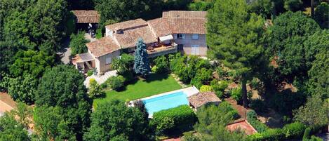 Vue aerienne de la maison
