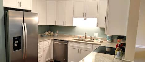 Updated Kitchen with New Stainless Steel Appliances