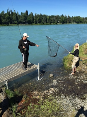 Owners sharing the fun of the insane bank fishing