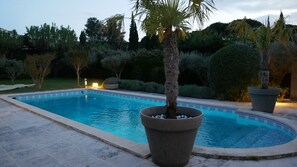 The pool in the afternoon
