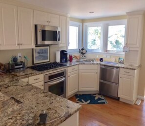 Kitchen with modern appliances.