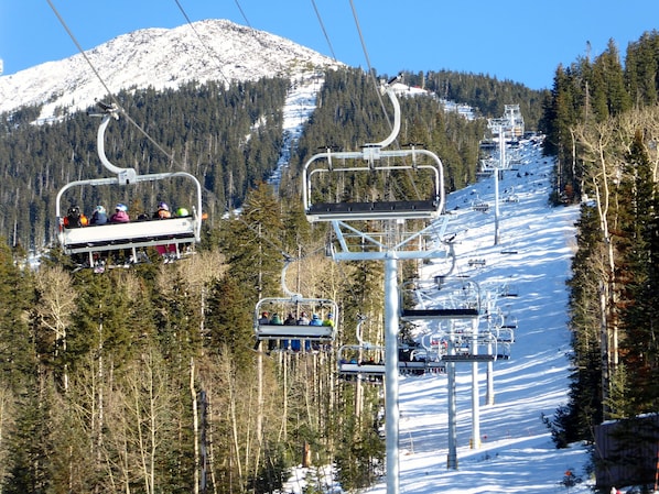 Snowbowl Ski Area, 20 mins away.