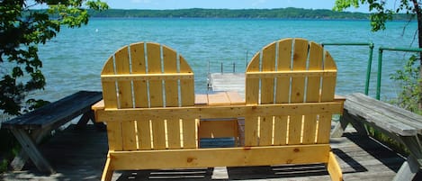 View from deck and dock area cannot be seen from house